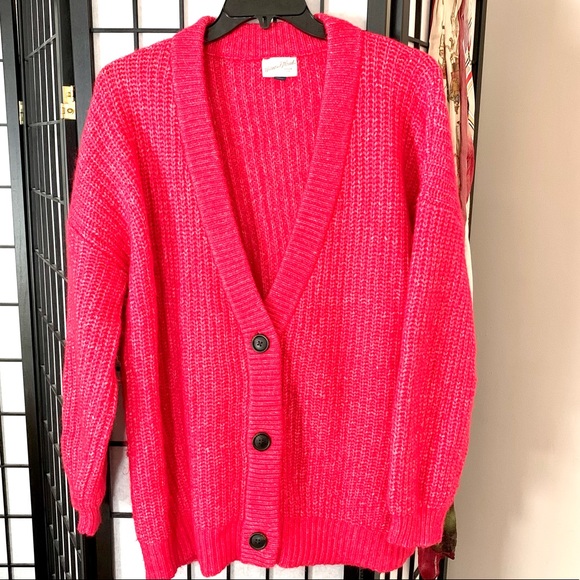 Hot Pink Cardigan Womens Xxl | Poshmark